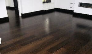 Ebonised wood flooring