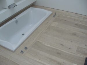 Bleached flooring